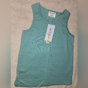 Cat & jack XS girls verde 100% cotton